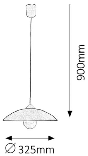Rabalux 4615 - Lustra CUPOLA RANGE 1xE27/60W/230V