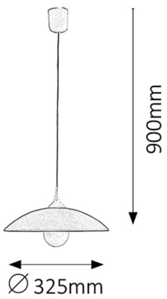 Rabalux 4613 - Lustra CUPOLA RANGE 1xE27/60W/230V