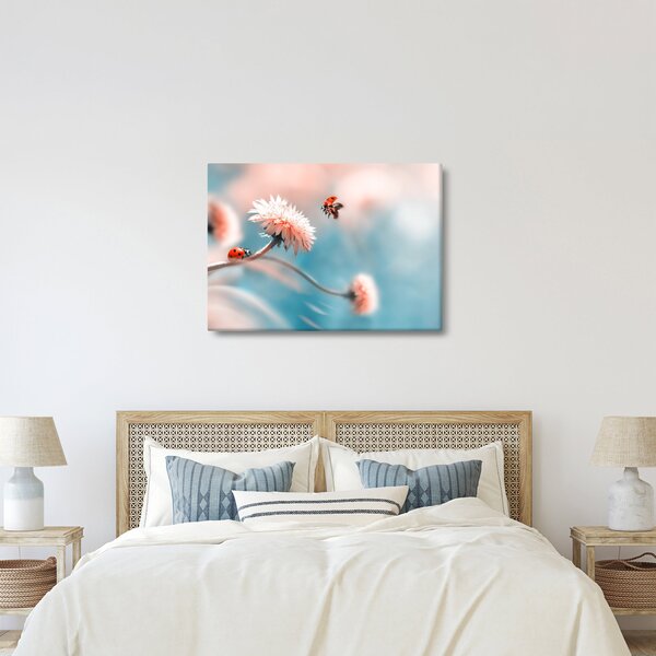 Tablou - Buburuze pe floare (70x50 cm)