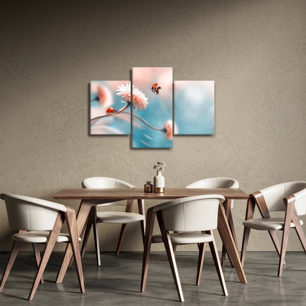 Tablou - Buburuze pe floare (90x60 cm)