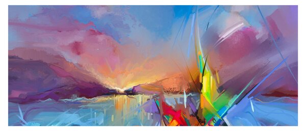 Tablou - Apus de soare (120x50 cm)