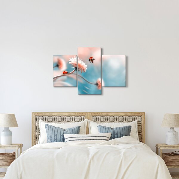 Tablou - Buburuze pe floare (90x60 cm)