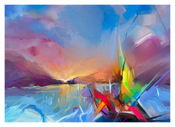 Tablou - Apus de soare (70x50 cm)