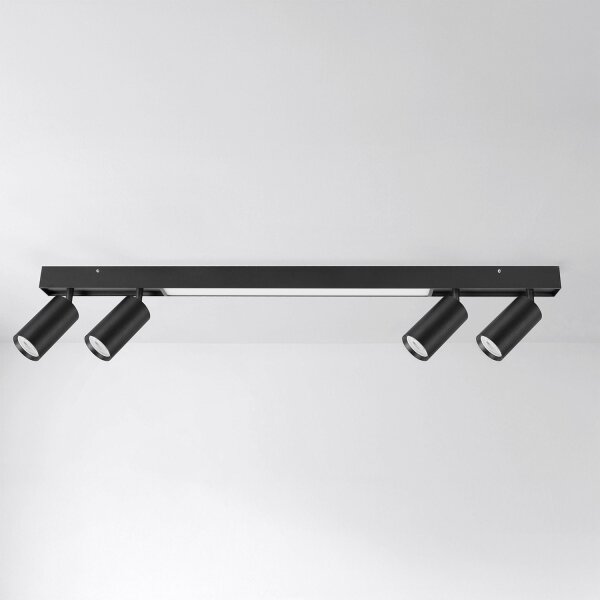 Brilagi - Spot LED SELE 4xGU10/30W/230V + LED/25W negru