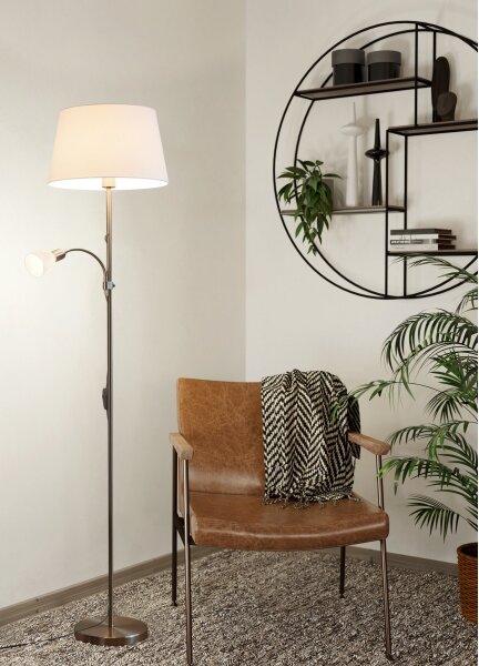 Eglo 95686 - Lampadar CONESA 1xE27/60W + 1xE14/40W