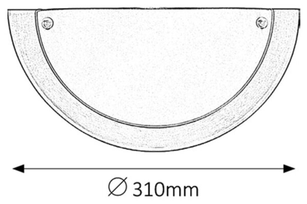 Rabalux 5181 - Corp de iluminat perete UFO E27/60W/230V