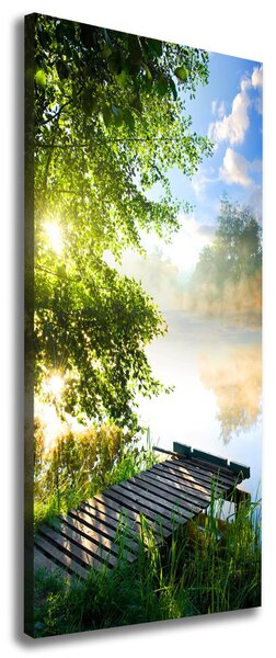 Print pe canvas debarcader din lemn