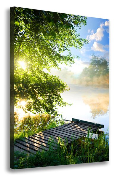 Print pe canvas debarcader din lemn