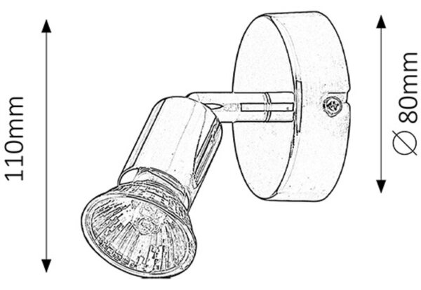 Rabalux 6045 - Lampa spot NORTON 1xGU10/50W/230V