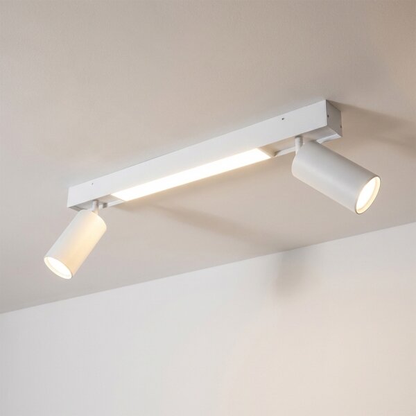 Brilagi - Spot LED SELE 2xGU10/30W/230V + LED/15W alb