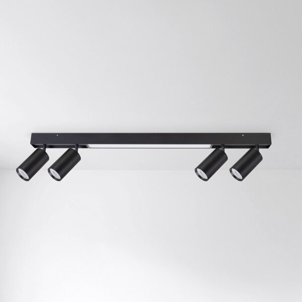 Brilagi - Spot LED SELE 4xGU10/30W/230V + LED/20W negru