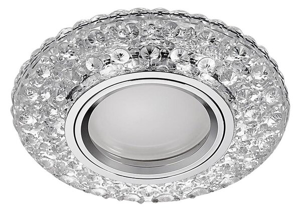 71095 - Plafonier ELEGANT GLASS FIX 1xGU10/50W+LED/3W 4000K