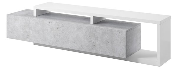 Comodă TV Lutiva 103Alb, Beton, 22x5x5cm