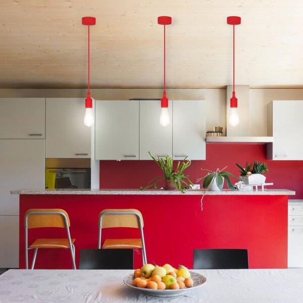 Rabalux 1414 - Lampa suspendata ROXY E27/40W rosu