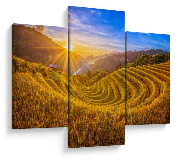 Tablou - Terasele de orez din Vietnam (90x60 cm)