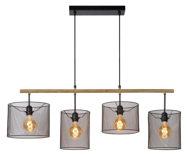 Lucide 45459/04/30 - Lustră pe cablu BASKETT 4xE27/60W/230V