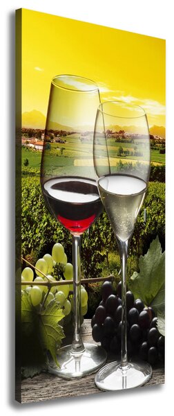 Tablou pe pânză Vin și struguri
