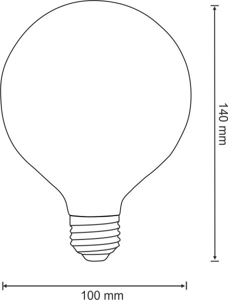 Bec LED VINTAGE AMBER E27/4W/230V G100 2700K