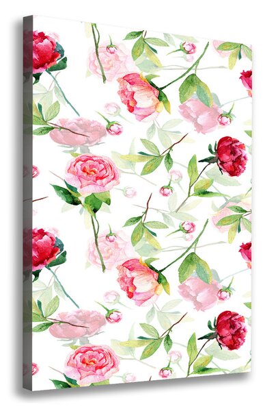 Print pe canvas Trandafiri si bujori
