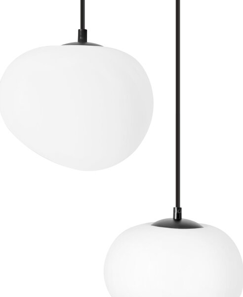 BRILAGI - Lustru suspendat pe cablu PEBBLES 3xE27/40W/230V negru