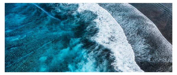 Tablou - Valuri pe mare (120x50 cm)