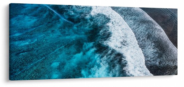 Tablou - Valuri pe mare (120x50 cm)