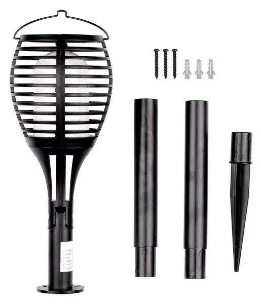 Lampă solară LED FLAME 4 în 1, 0,45 W / 3,7 V, IP44, 500 mAh