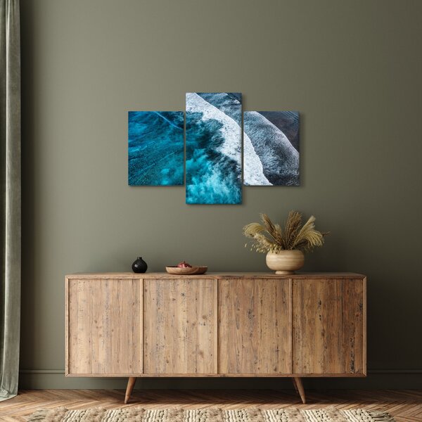 Tablou - Valuri pe mare (90x60 cm)