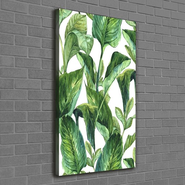 Tablou pe pânză canvas frunze tropicale