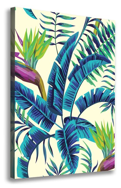 Print pe canvas frunze tropicale