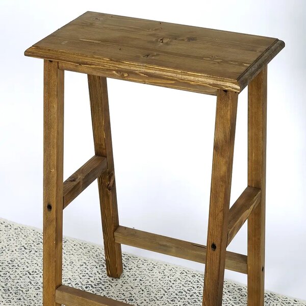 Scaun bar, taburet,William,din lemn,culoare nuc,70 cm