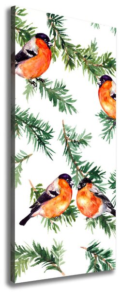 Print pe canvas Robin și conifere