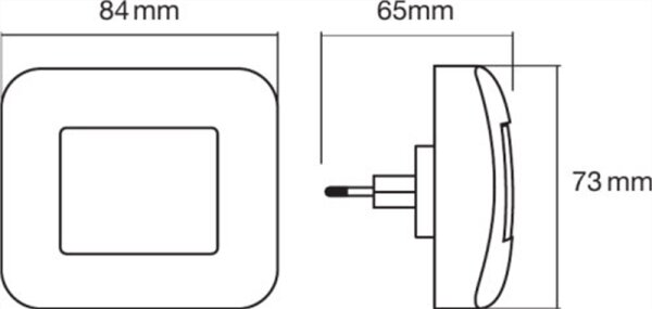 Osram LUNETTA - Lampă de veghe LED cu senzor de amurg, 0,2W/230V