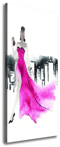 Pictură pe pânză ilustrare de moda