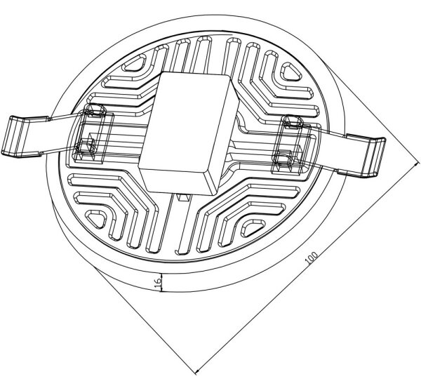Top Light POLAR K 10 - LED Plafonieră încastrată LED/10W/230V