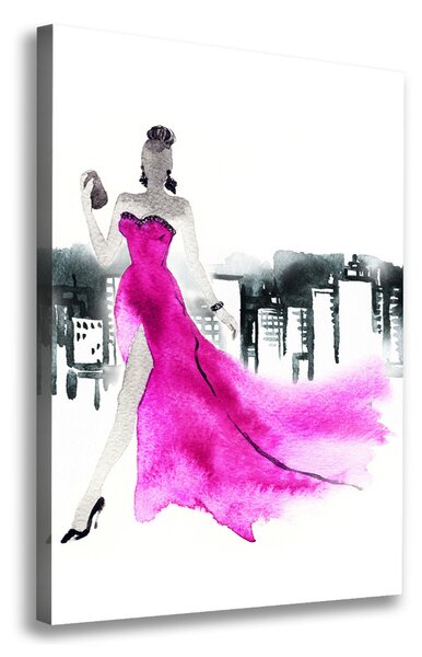 Pictură pe pânză ilustrare de moda