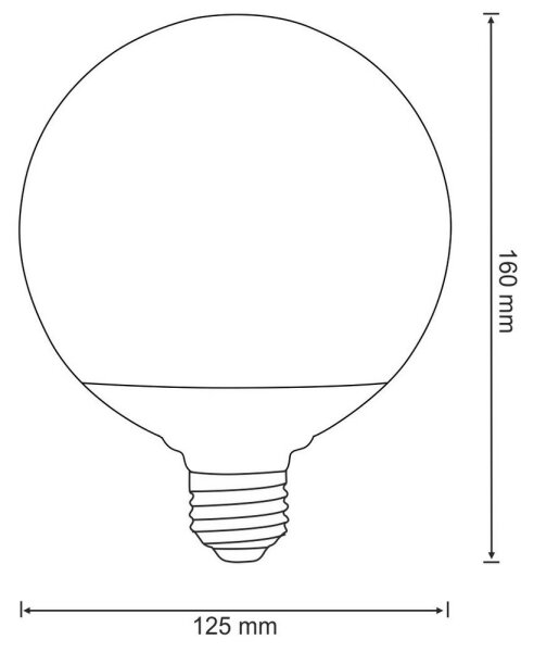 Bec LED G125 E27/16W/230V 3000K