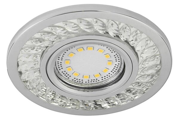 Corp de iluminat LED încastrat EYE 1xGU10/50W + LED/3W/230V