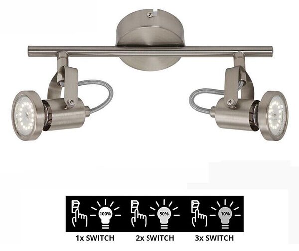 Briloner 2712-022 - Spot de iluminare cu LED SEMPLICE 2xGU10/5W/230V