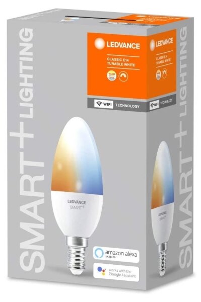Bec de iluminare cu LED SMART + E14/5W/230V 2.700K-6.500K - Ledvance