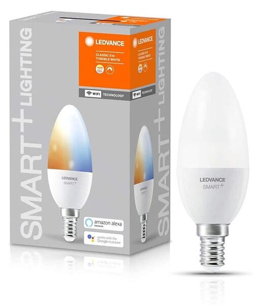 Bec de iluminare cu LED SMART + E14/5W/230V 2.700K-6.500K - Ledvance