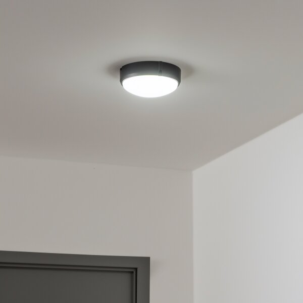 Brilagi - Plafonieră industrială LED SIMA LED/12W/230V IP65 negru
