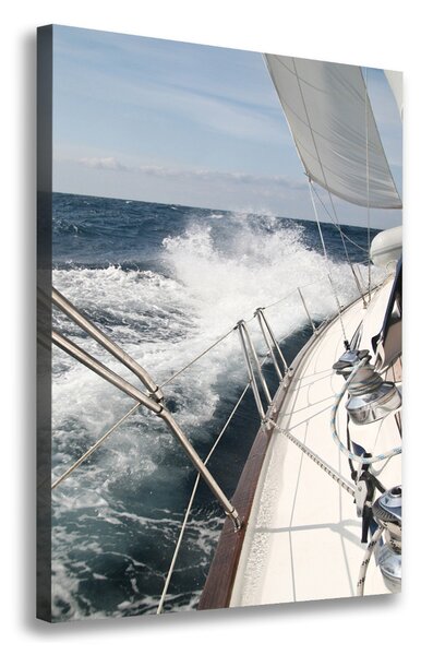 Tablouri tipărite pe pânză Yacht pe mare