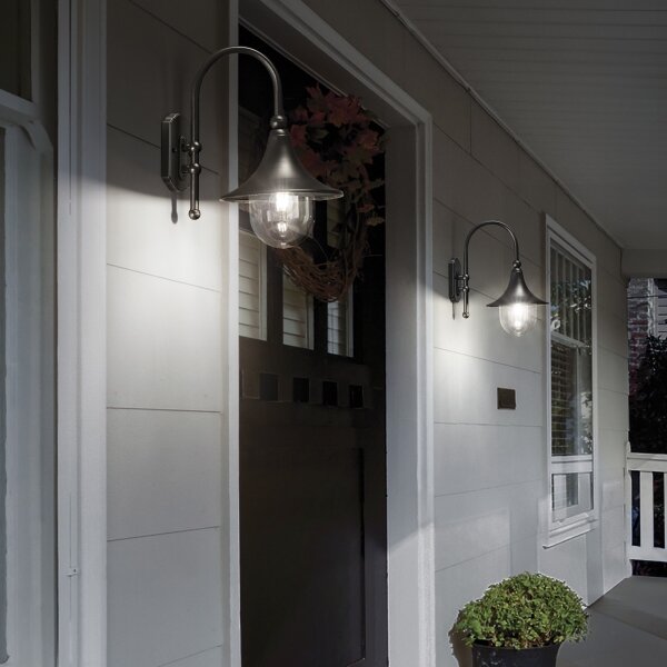 Ideal Lux - Aplică de perete pentru exterior CIMA 1xE27/52W/230V IP43 antracit