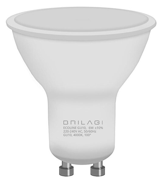 Bec LED ECOLINE GU10/6W/230V 4000K - Brilagi