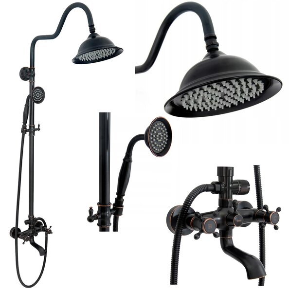 Set de dus cu scurgere Rea Retro Old Black negru