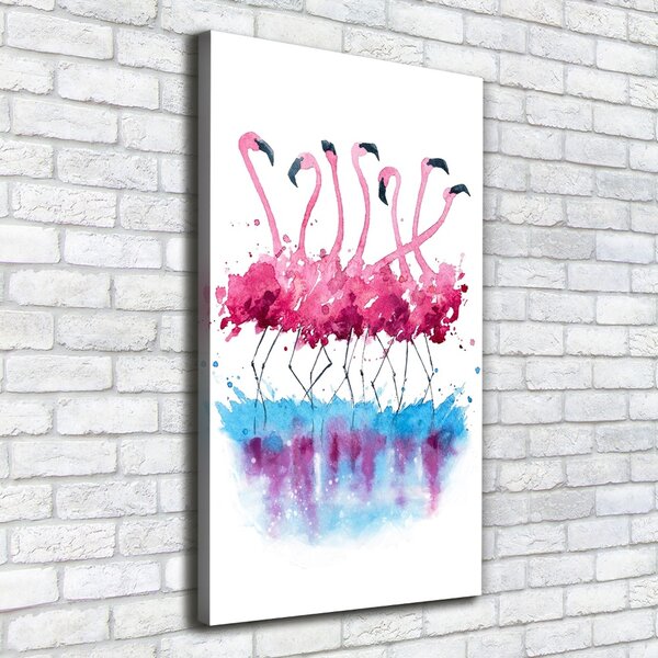 Print pe canvas Flamingos