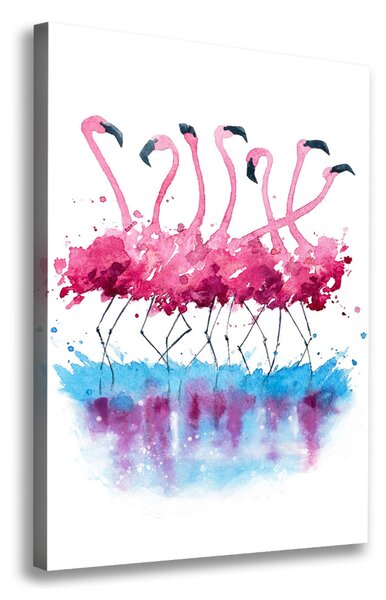 Print pe canvas Flamingos