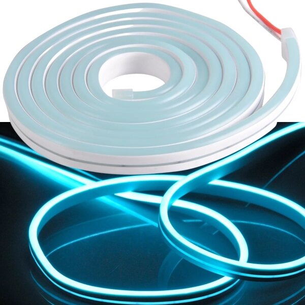 Benzi LED NEON 2 m LED/17W/12V IP65 albastru