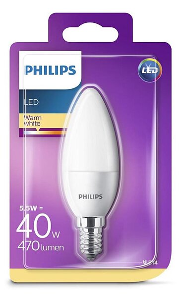 Bec LED Philips E14/5,5W/230V 2700K